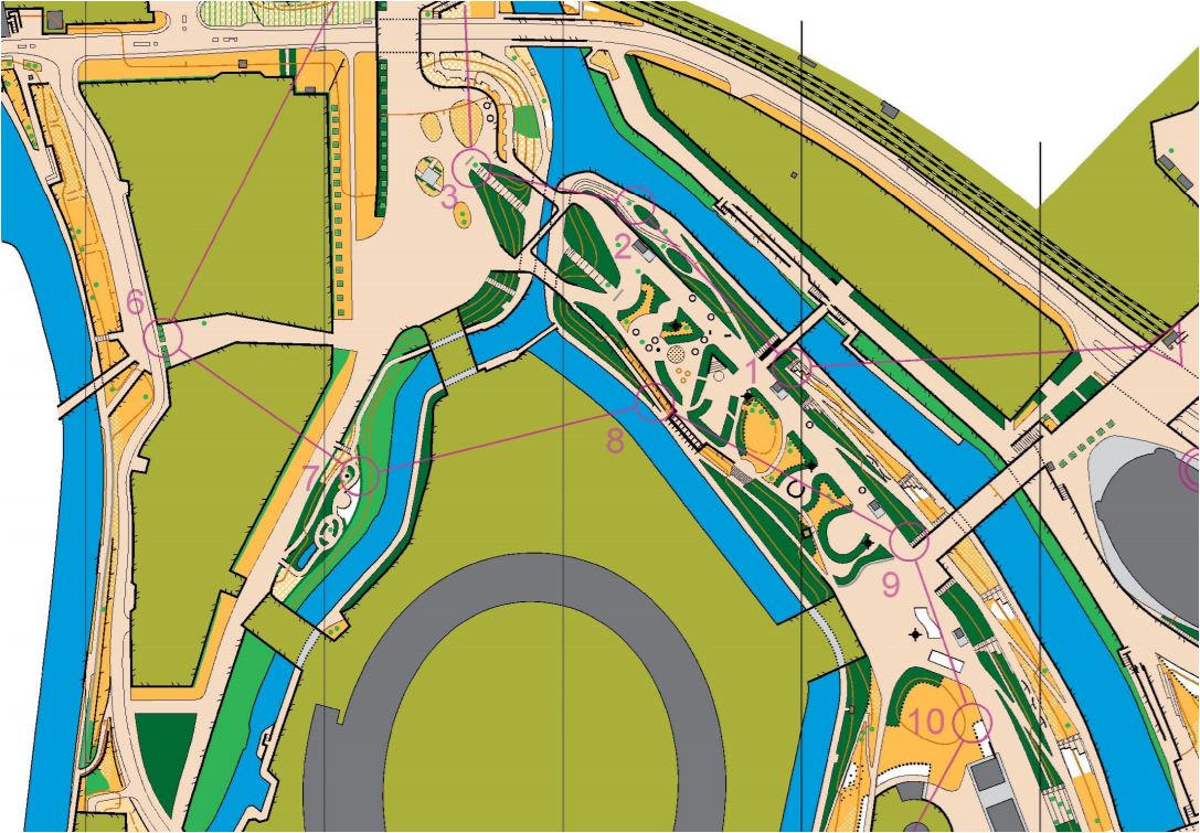 Example of an orienteering map